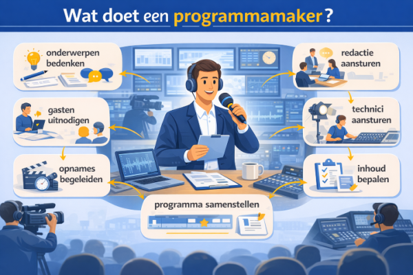 Alles over het beroep programmamaker Wat doet een programmamaker